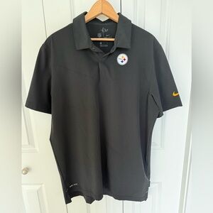 Pittsburg Steelers Nike NFL On Field Dri-FIT Polo Size Men's Large